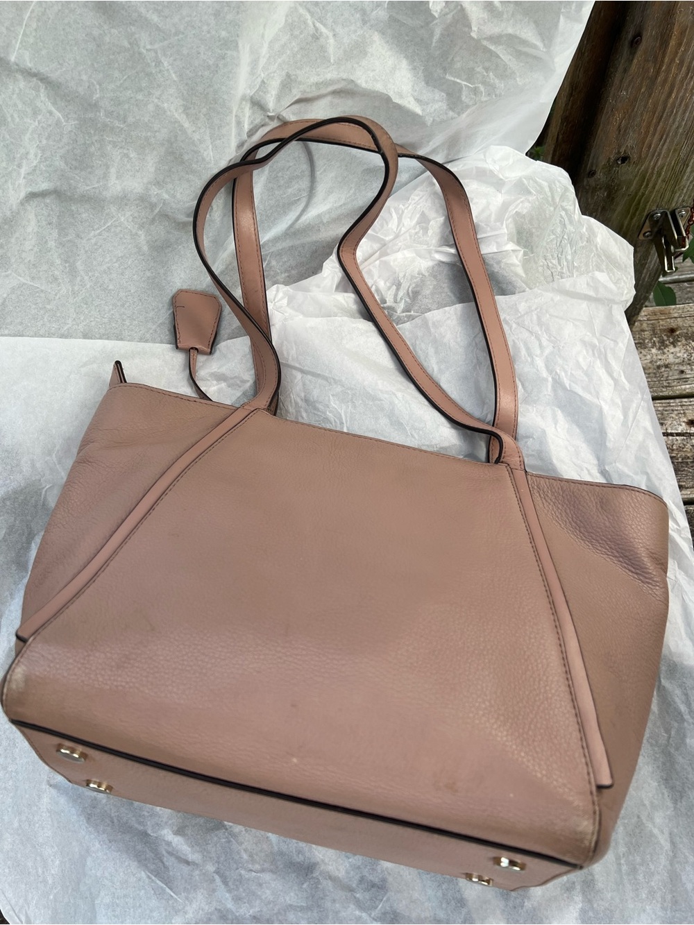 Michael Kors large mauve pebbled leather shoulder bag - Picture 4 of 16